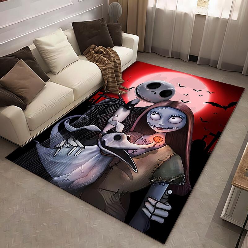 Classic Movie Nightmare Before Christmas Jack Large Carpet LivingRoom Home Decor Sofa Table Rug Anti Slip Chair Lounge Floor Mat
