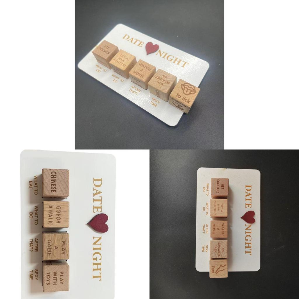 After Dark Date Night Dice Wooden Game For Couples Romantic Gift