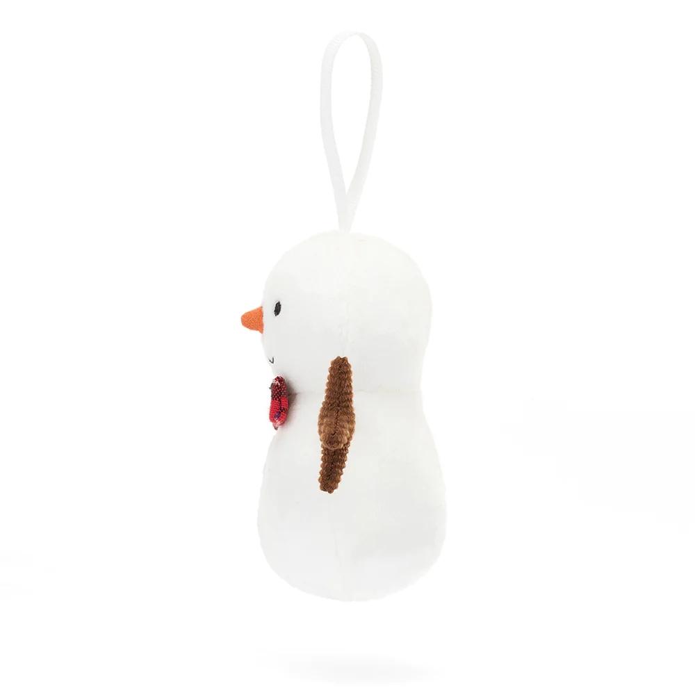 JELLYCAT Fun Items Series Silly Snowman Cute Doll Plush Pendant 10cm High