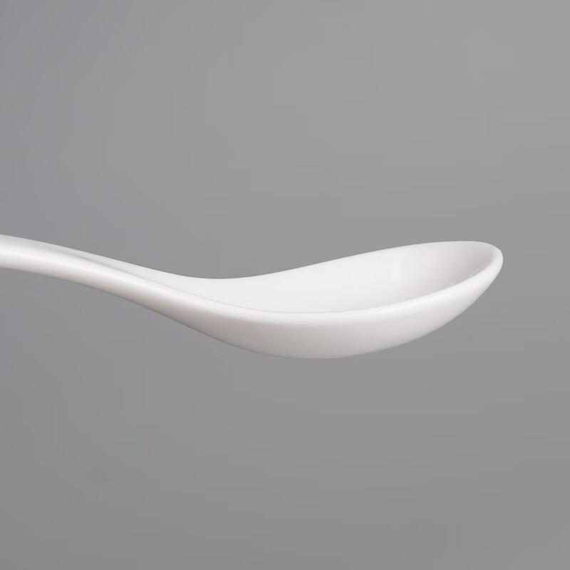 Guro Pure White Ceramic Multi-Purpose Spoons, 50-Pack