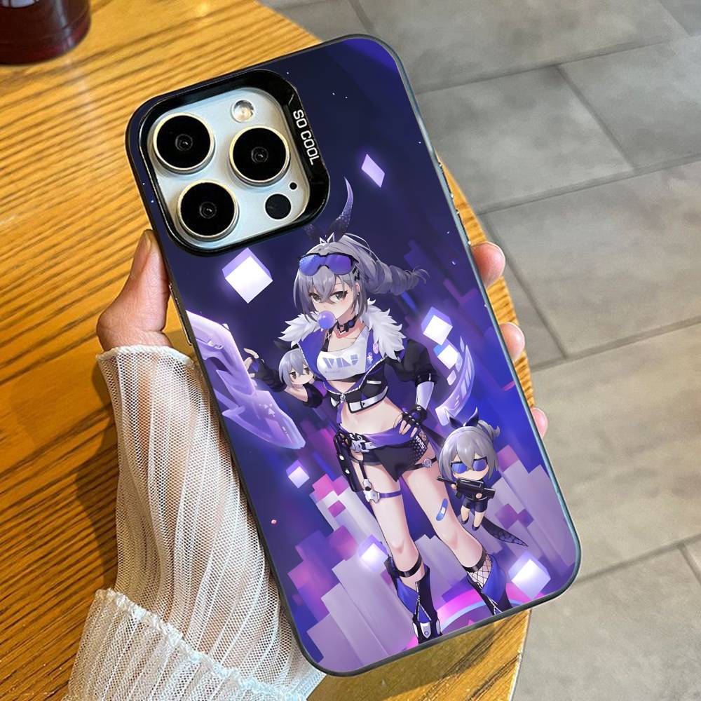 

Hacker Queen Game Star S-Silver W-Wolf Phone Case For iPhone 16 17 15 14 12 13 Pro Max Black Candy Matte Shockproof Cover iPhone13