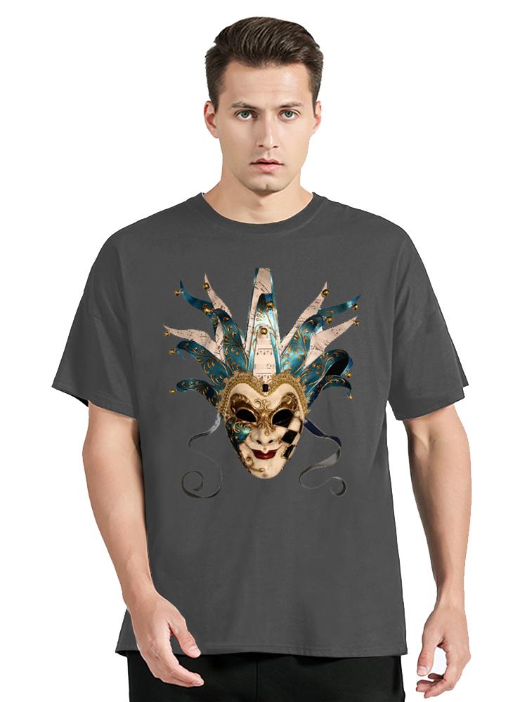 Modna Koszulka T-shirt z Klasyczną Maską Dj Boris Brejcha Letnia Codzienna Koszulka Fitness Bawełniane Topy Męska Odzież Oversize Unisex Koszulka T-shirt