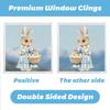 Easter Bunny Static Cling Window Sticker 2026 New Arrival Cute Glass Decoration for Home Easter Decor