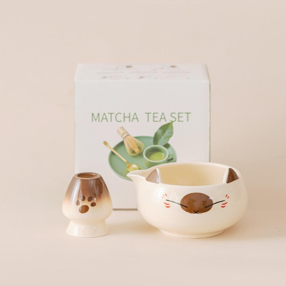 2/5/7pcs Ceramic Bowl Matcha Tea Set Bamboo Whisk Matcha Brewing Kit Perfect Matcha