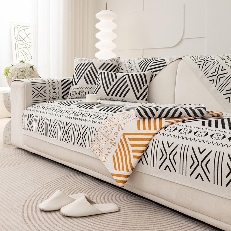 

Chenille Sofa Cushion Non-Slip Four Seasons Universal Living Room Seat Cover Soft Comfortable Towel Fabric 70*70cm