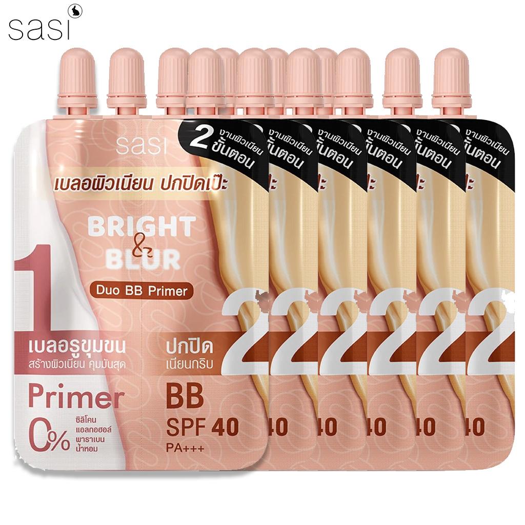 SASI Bright & Blur, Duo BB Primer, Primer, BB SPF40 PA+++, 6 g. x 1 / 3 / 6 saszetek - tajska pielęgnacja skóry
