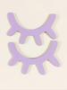 Home Decoration Supplies Wall Decoration 3D Three-dimensional Wooden Eyelash Ornaments Wall Decoration 2 Pieces 1 Set