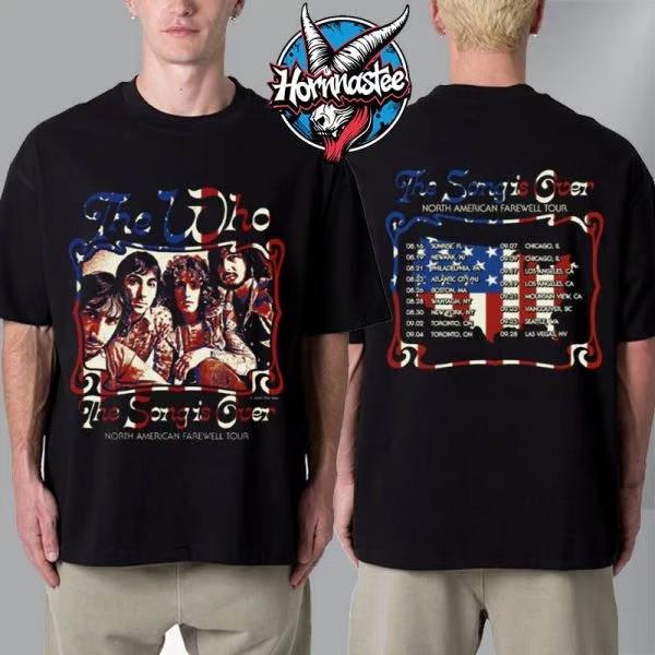 The Who The Song Is Over North American Farewell Tour 2025 Unisex T-Shirt Unisex T-Shirt L