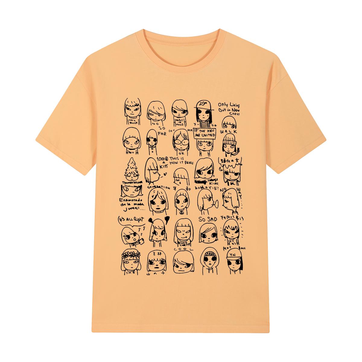 

Yoshitomo Nara Vintage T-shirt Anime Art Japanese Fashion Casual Cotton Men T shirt New Tee Tshirt Womens Tops L