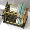 Youshu Nordic Thickened Carbon Steel Double-Layer Dish Rack