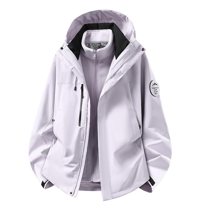 Camel Jacket of the Same Style, Three-in-one Men's and Women's Coats, Graphene Two-piece Set In Spring and Autumn, Mountaineering Outdoor