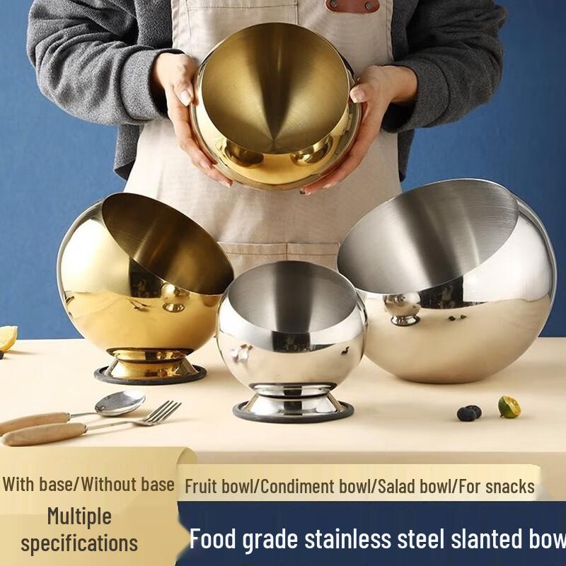 

Commercial Stainless Steel Slanted Condiment Bowl