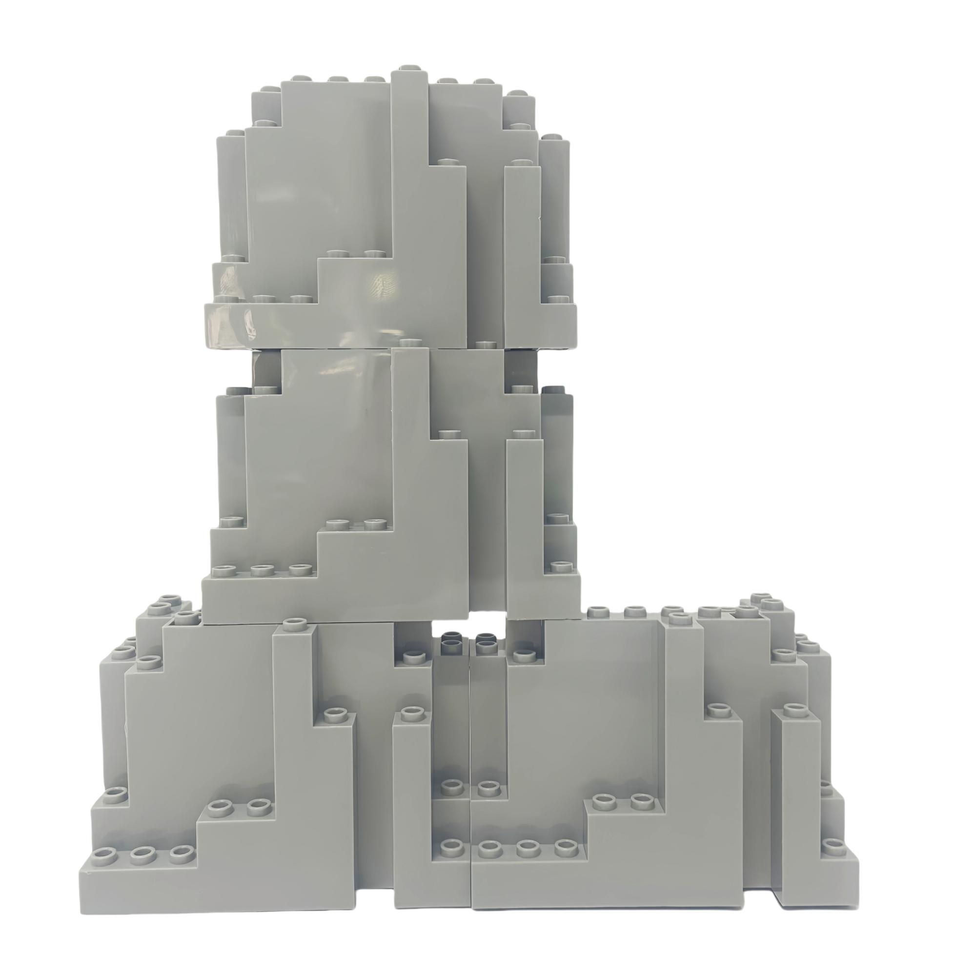 Interesting Toys 4Pcs Mountains Hills Building Blocks Diy Toys Moc Accessories Basic Components Wild Parks Construction Model Bricks