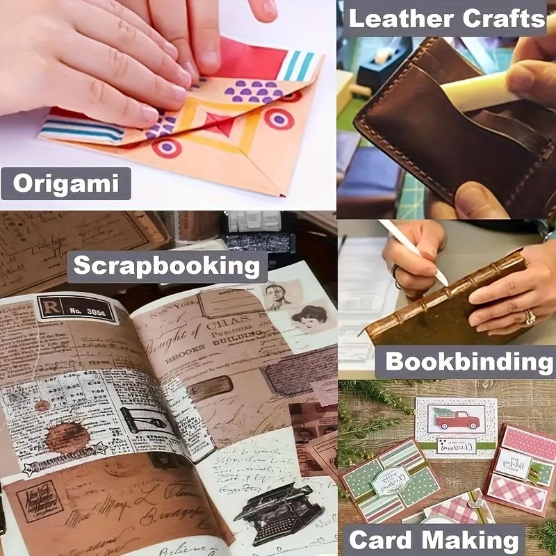 1set(2pcs) Premium Folder Paper Creaser Set, Folder Scoring Folding Creasing Origami Paper Creaser Crafting Scrapbooking Tool for DIY Handmade Faux