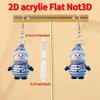 Cross-border Cartoon Snowman Earrings - Cute, Striped Scarf, Flat Acrylic Christmas Decor
