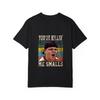 Vit T-shirt med Youre Killin Me Smalls-grafik och vintage-ränder för vardagsbruk