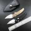 Pocket Knife,Camping Knives,Survival Premium Knife,D2 Tactical Knife ,Cool Camping Tool With Leather Sheath Dropshipping