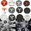 Autoaufkleber 2025 Heiß 4 Stück 56 mm ABS Tesla Radnabenkappe Emblem Logo Auto Felgenabdeckung Radkappe Für Tesla Model 3 Y X S Original