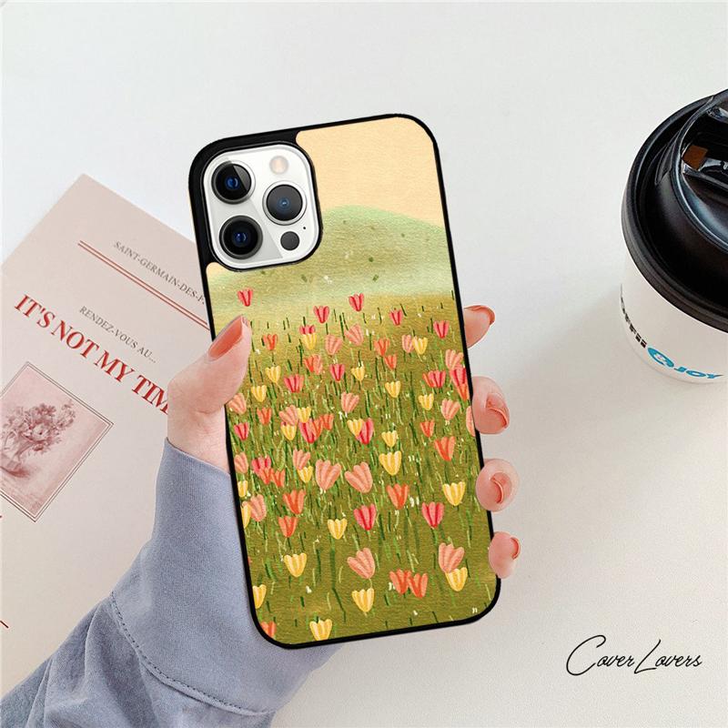 Tulips Flower Spring Phone Case For Apple iPhone 17 Air Pro Max Plus Coque For iPhone 17 Air 14 15 16 13 12 Max Cover