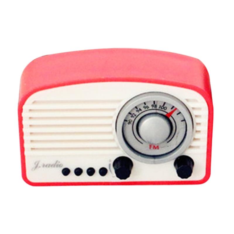 1:12 miniaturních simulací staromódního retro rádia, modelů magnetofonů, nábytku X3UC