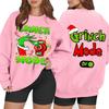 Women's Casual Fashion Long Sleeve Christmas Printed Round Neck Sweatshirt Top