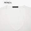 MO&Co. V-Neck Long Sleeve Knit Top
