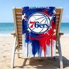 76ers Basketball Team Quick-Dry Microfiber Beach Towel Super Soft & Absorbent for Bath, Beach, Travel  Bath Time Accessory, Fan Gifts