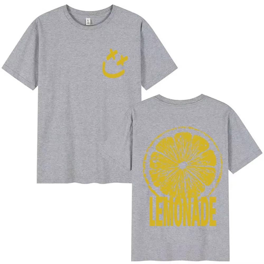 Louis Tomlinson Lemonade Tour Mens and Womens Harajuku Fashion 2026 Spring Summer Pure Cotton Casual Printed Top Unisex