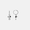 Luxenter Boucles d'oreilles en argent 925 et perles plaquées finition en rhodié - Apses