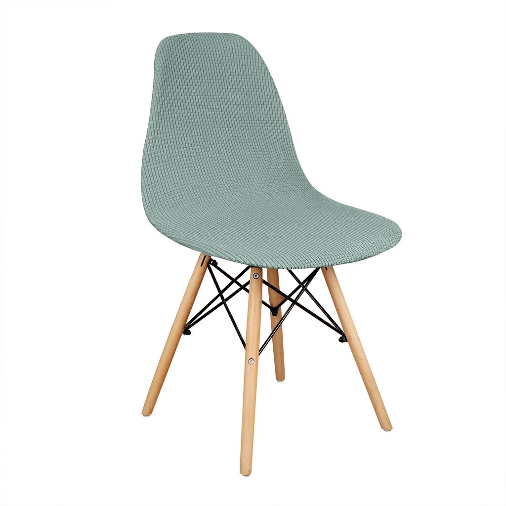 Jacquard Shell Chair Cover Stretch Dining Chair Cover Seat Covers Slipcover Removable Furniture Protector Hotel Home Decor 1PC