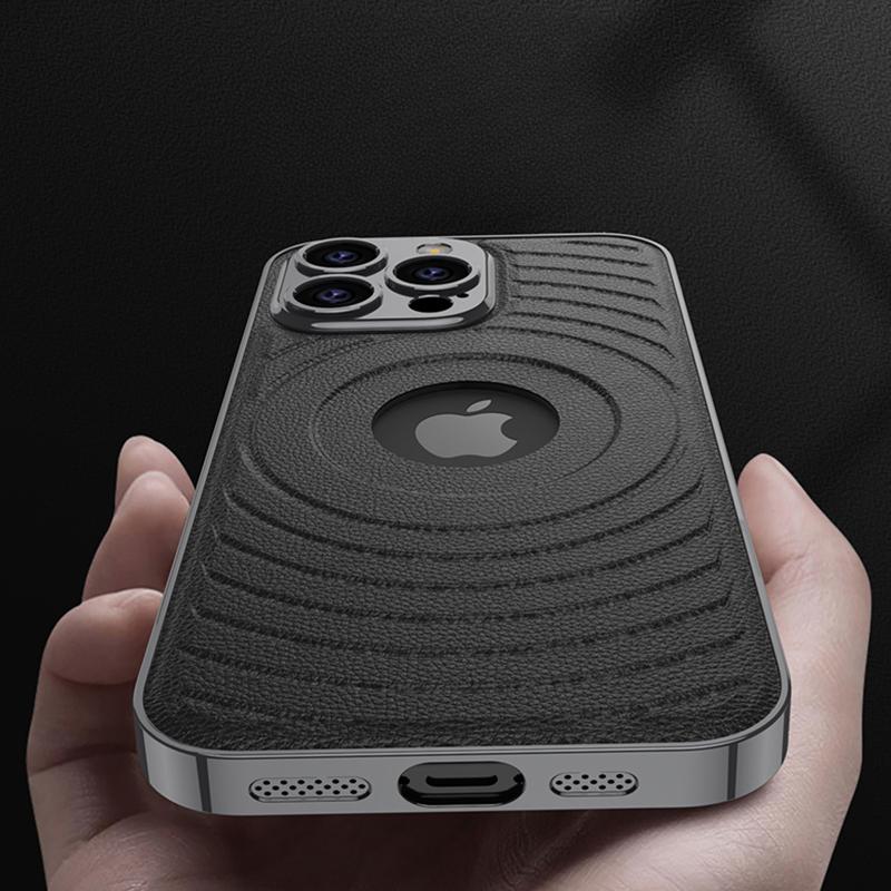 For IPhone 16 Electroplated Magnetic Phone Case for IPhone 16 Plus 16 Pro Max Leather Shockproof Protective Cover