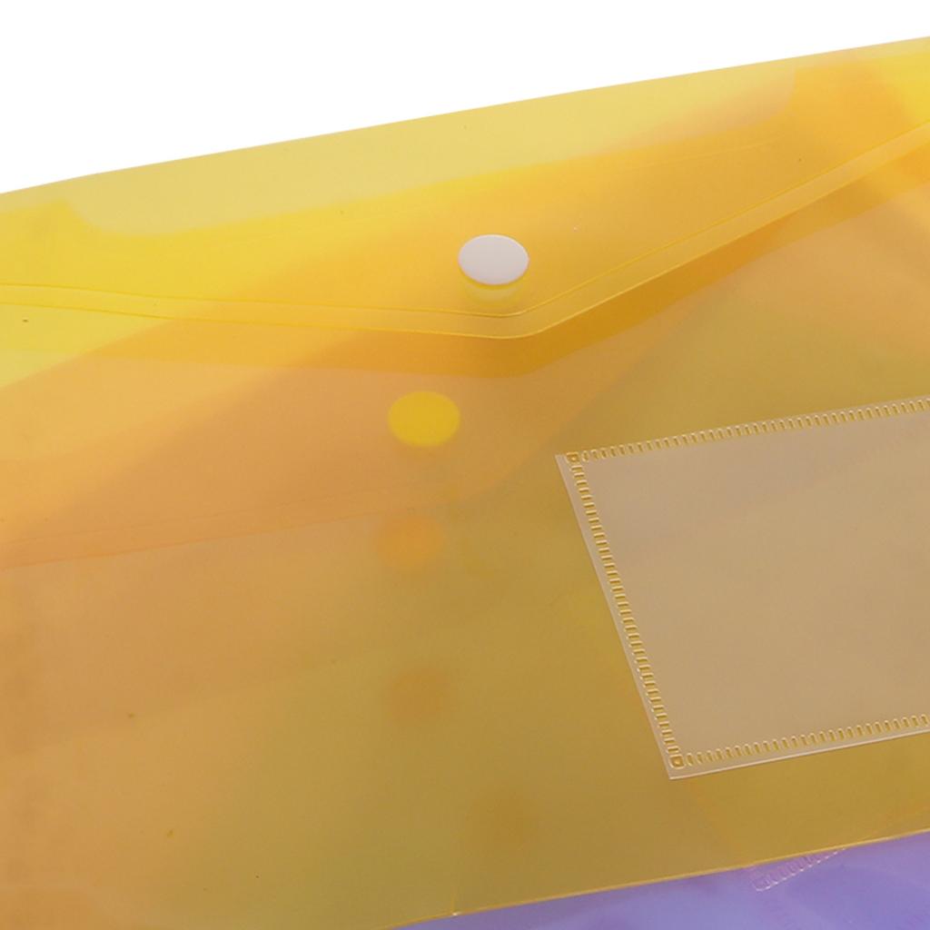 30pcs A5 Transparent Document Bag Premium Pp Plastic Waterproof For Office School Stationery Storage File Folder Organizer
