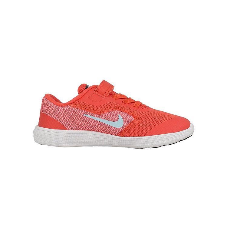 Nike Revolution 3 Non-Slip Shock Absorbing Durable Low-Top Walking Shoes Baby Shoes Pink Orange 819418-802