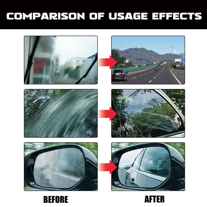 Car Glass Oil Film Cleaner Windshield Washer Fluids 100ml Glass Film Removal Clear Vision Oil Film Removal Agent for Eyeglasses