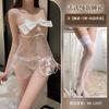 Sex Underwear Mesh Transparent Sexy Temptation Suspender Bow Sexy Suit Abstinence