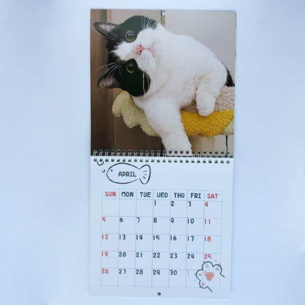 Memo Planner 2026 Cat Calendar One Month To View 2026 Wall Calendar Cute Monthly & Daily Planner