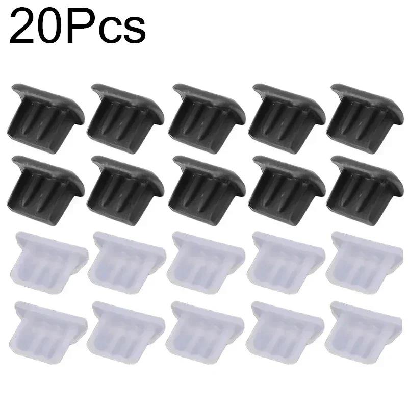30/20/10/1PCS Soft Silicone Dust Plugs for Android Micro USB Charging Port Protector Caps Anti-dust Plugs for Samsung Laptop2