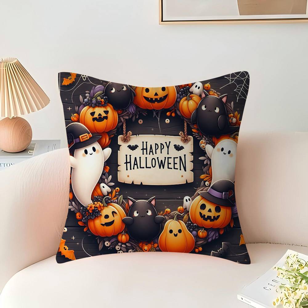 Halloween Kuddfodral Örngott Klädsel Soffa Prydnadskudde Heminredning Örngott