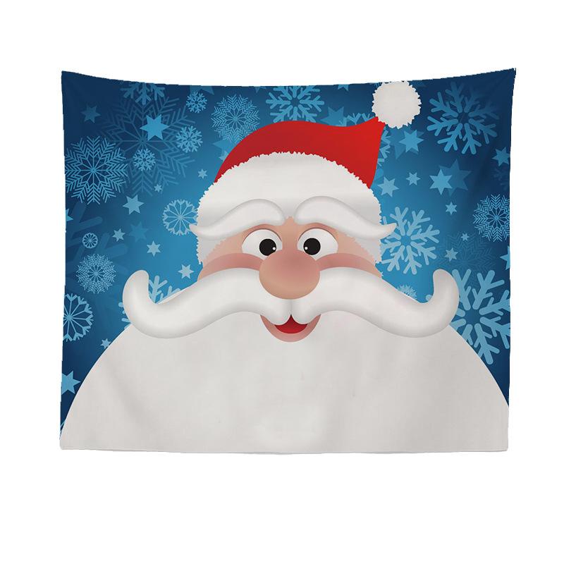 Foreign Trade Beach Towel Wall Hanging Cloth Christmas Santa Home Printed Tapestry
