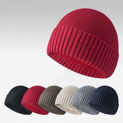 Anti Pilling, Hat, Men's and Women's, Pullover Hat, Plush Hat, Thick Hat, Knitted Hat, Warm Hat, Toe Cap