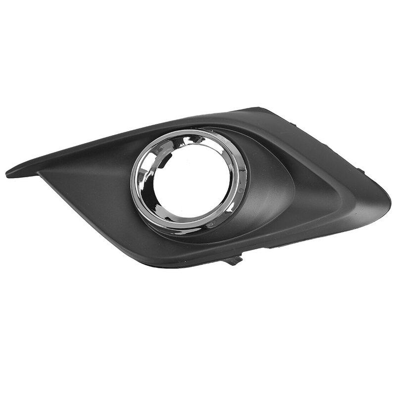BJE1-50-C11A BJE1-50-C12 1 Pair Front Bumper Fog Light Lamp Grille Covers Trims With Hole Fit for Mazda 3 Axela 2014 2015 2016