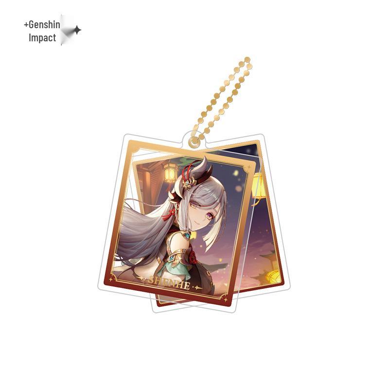In Stock: Genshin Impact Character Badges & Keychains - Furina & Kazuha Series
