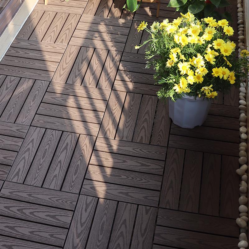 Premium WPC Outdoor Flooring: Anti-corrosion, Anti-slip, Easy Assembly for Patio, Balcony, Courtyard.