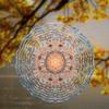 Bohemian Wind Spinner 10 Inch Metal Hanging Decor for Garden Balcony Outdoor 360 Degree Swivel Hook All Season Gift Idea
