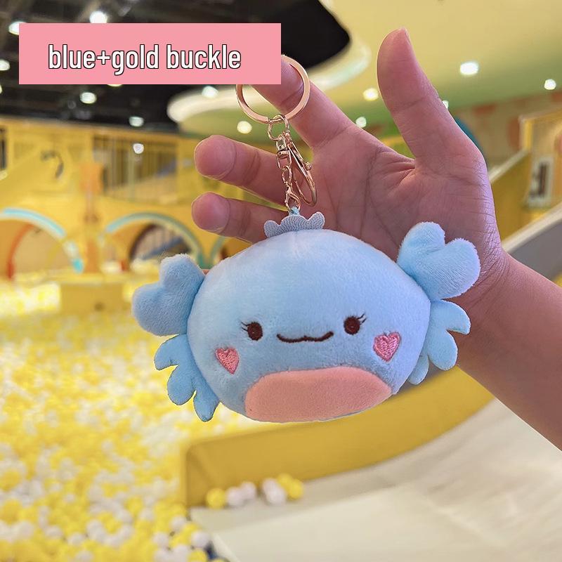 Crab Pendant & Plush Mini Backpack Charm