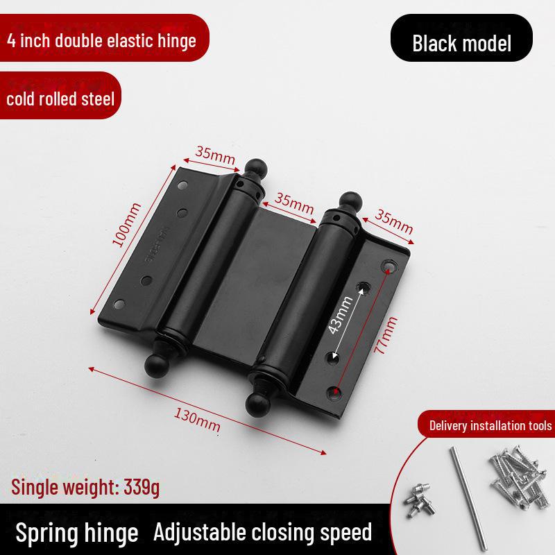 Doppelt öffnende Türscharniere aus Edelstahl: Automatisches Schließen, geräuschlos, strapazierfähig, verstärkte Feder, mehrere Größenoptionen