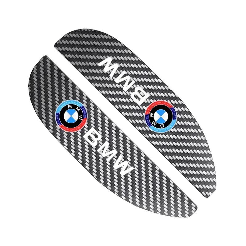 BAII9 2025 Hot 2pcs Car Rear View Mirror Sticker Rain Eyebrow For BMW 50th Kith 5 Series F20 E39 F10 F30 E90 E46 E60 G60 X5 E87 F11 G2