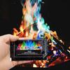 Polvere Colorata per Fiamme Magiche Con Metallo Rameo Per Festa del Fuoco Falò sulla Spiaggia Divertimento Per Adulti e Bambini
