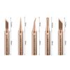5Pcs Oxygen-free Copper Lead-free Solder Non-stick Tin Tip Soldering Iron Tips Welding Nozzle DIY Tools Set for Horns Plastic