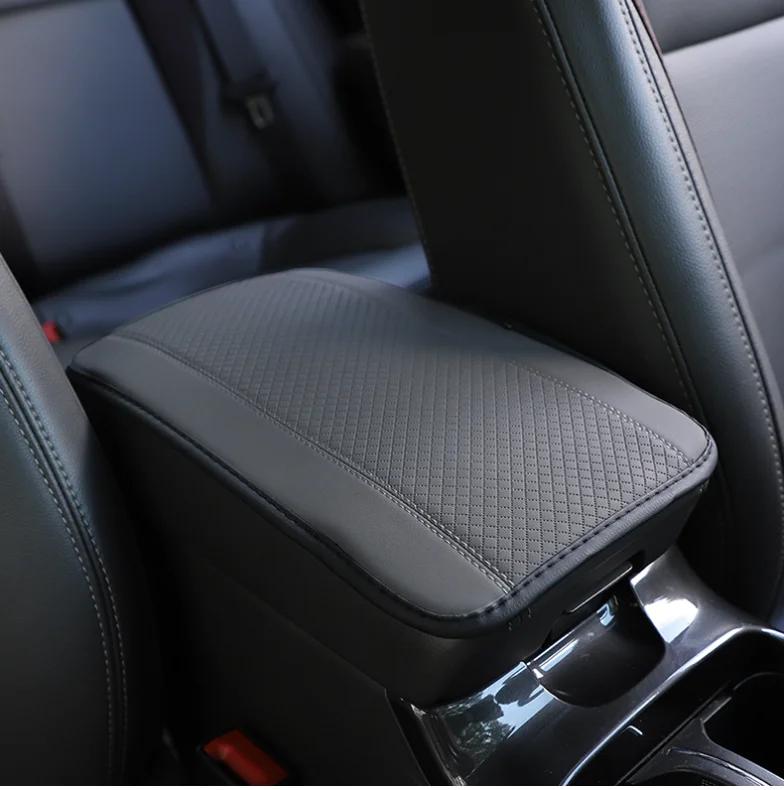 New Car Armrest Cover Mat Universal PU Leather Car Interior Central Armrest Box Pad Non Slip Decor Mat Universal Accessories Leather